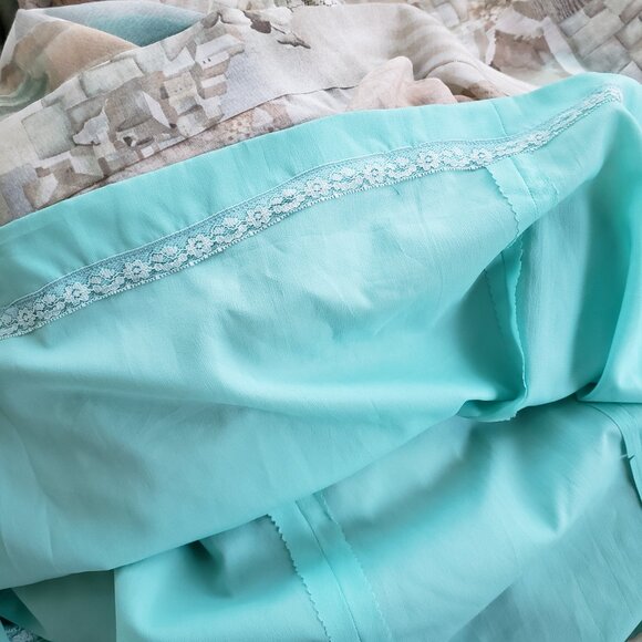 Vintage 70s/80s handmade long sleeve maxi dress with Greek Santorini Print - Picture 11 of 12